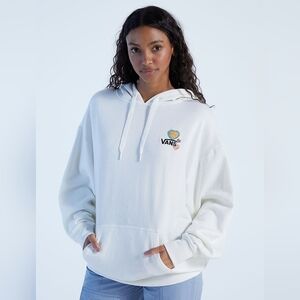 Vans Love Is Kind Hoodie Sweatshirt  White Angel Heart Graphics Skateboard Baggy